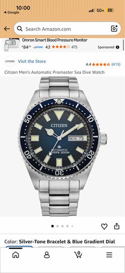 Citizen Men's Automatic Promaster Sea Dive Watch
