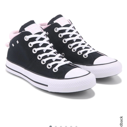 Women's converse high tops chuck Taylors size 9 black and pink madison high tops brand new