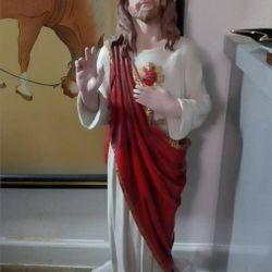 Sagrado Corazon De Cristo Estatua 