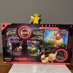 Pokemon TCG: Flareon VMAX Premium Collection Box New Sealed Box