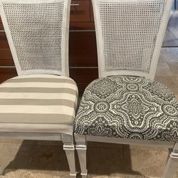 Vintage Cane Back Dining Chairs