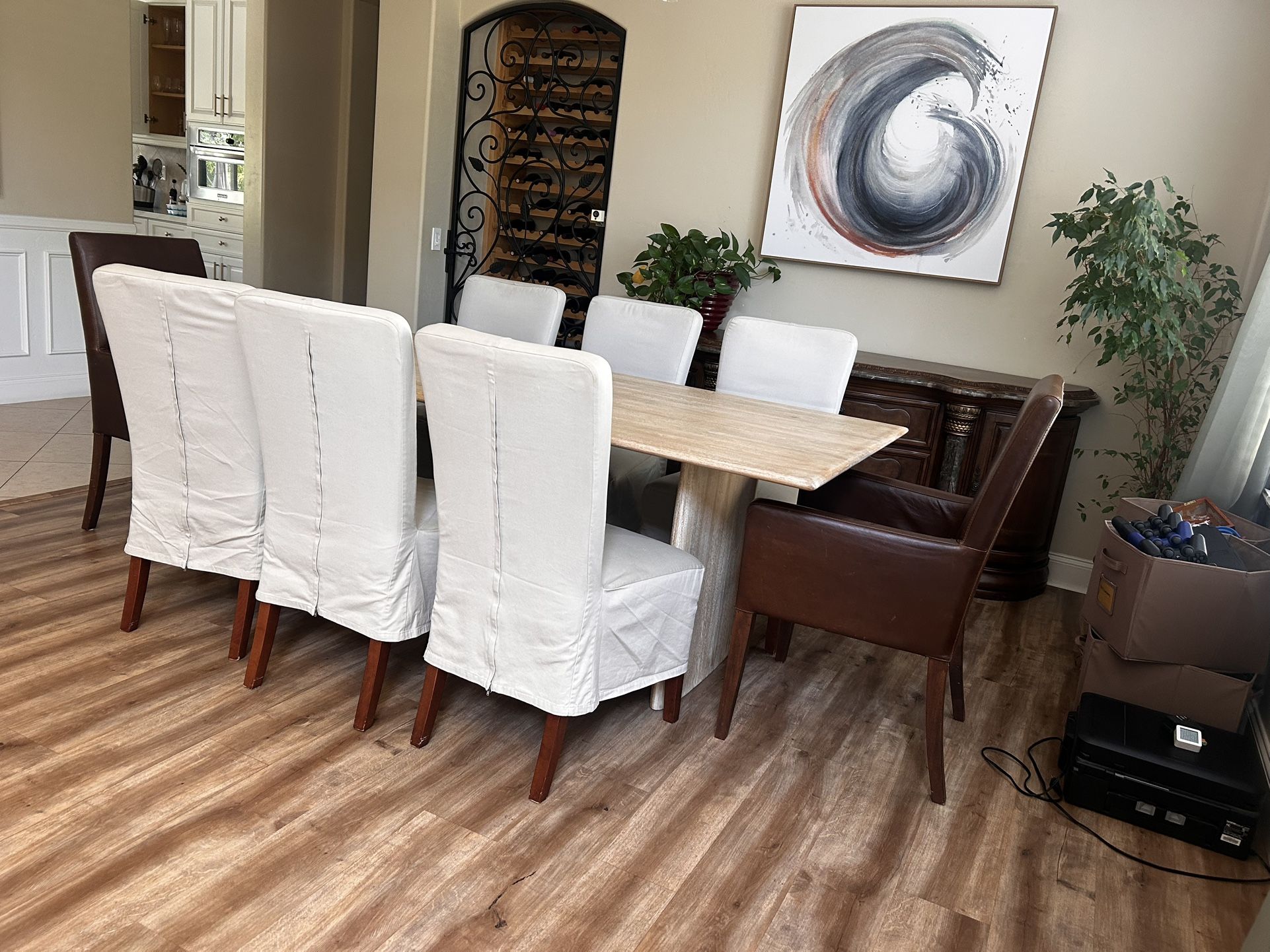 Set Of Pottery Barn Dining Chairs 