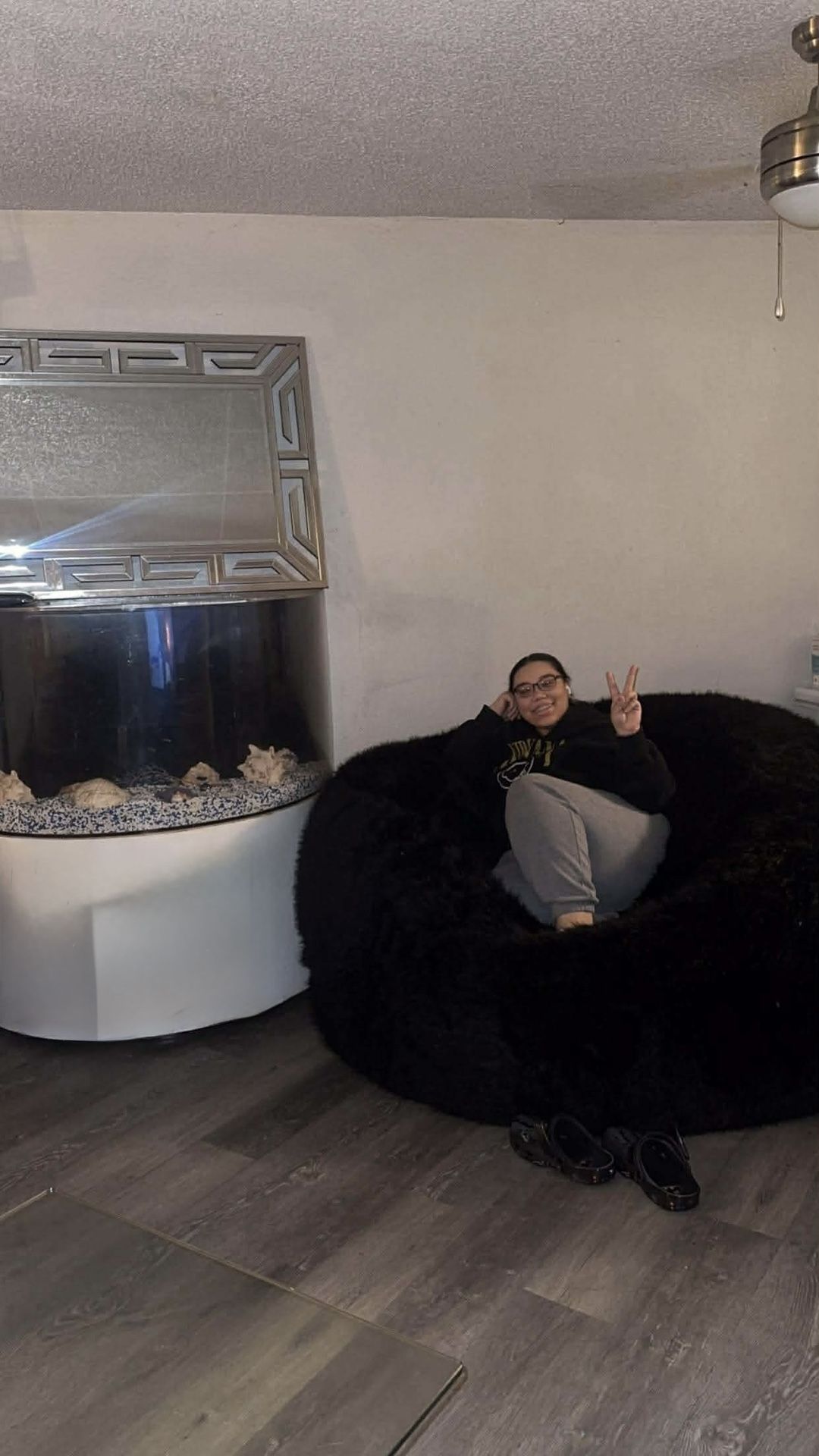 Oversized Black Bean Bag Chair Super Soft & Comfortable