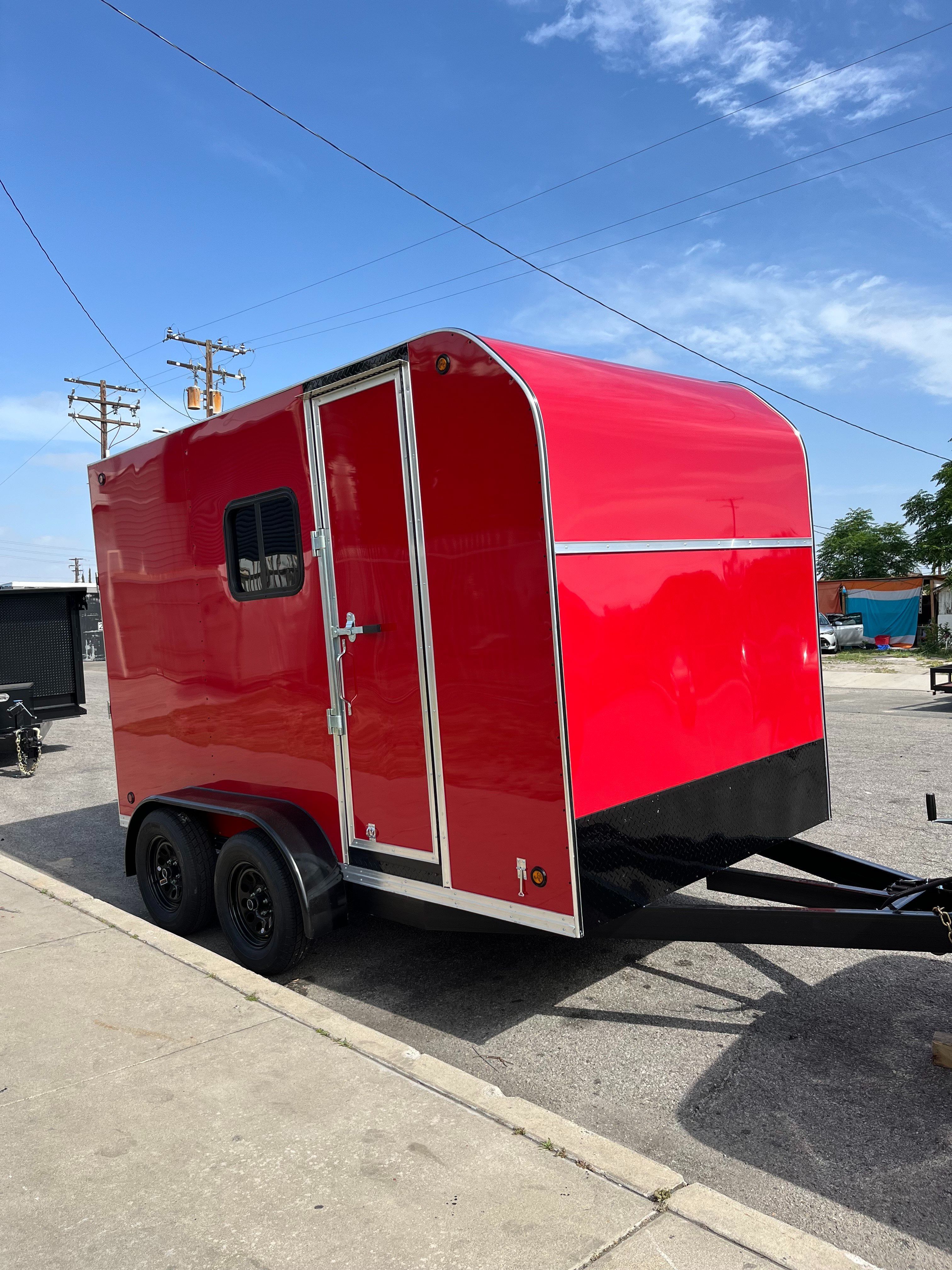 2025 Sky Trailers Enclosed Trailer 6.5x12x7 Red