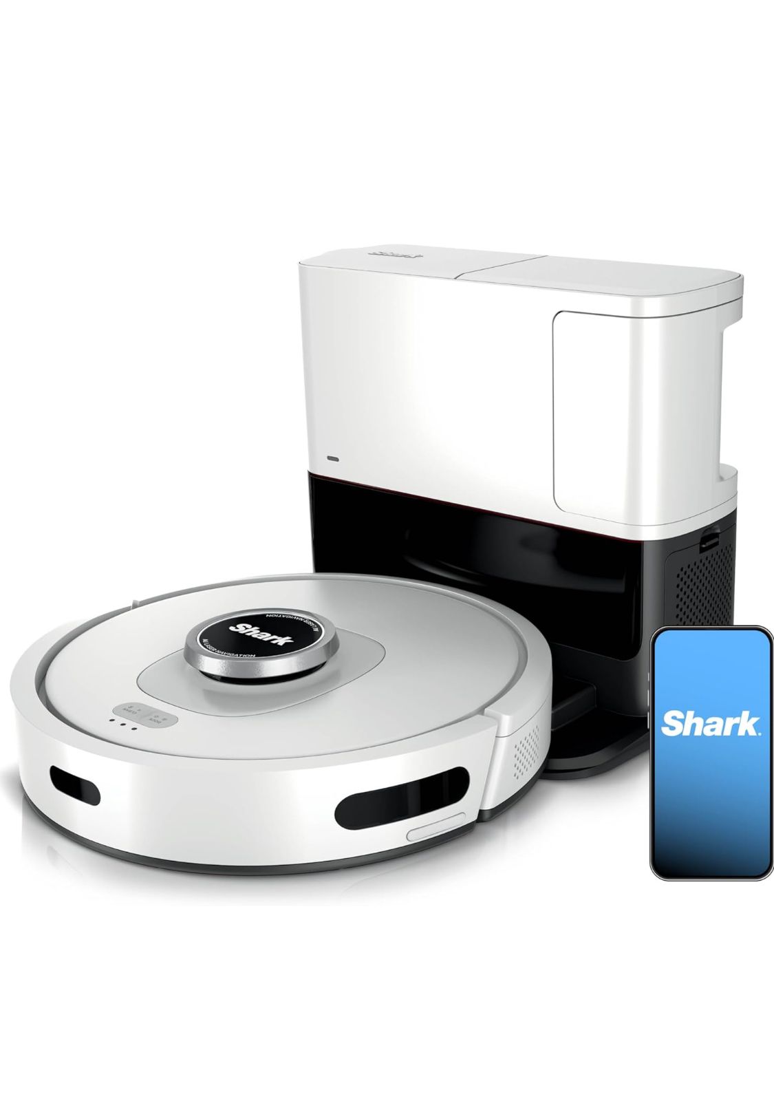 Shark AI Ultra Voice Control Robot Vacuum with Matrix Clean Navigation, Home Mapping, 60-Day Capacity, XL Self-Empty Base for Homes with Pets, Carpet