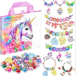 Girls Charm Bracelet Making Kit - Unicorn
