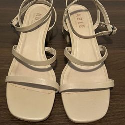 Able Global & Local Platform Leather Sandals Women's Size 8.5