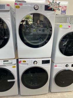 LG set washer 4.5 cu Ft  and dryer 7 cu ft