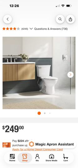 New toilets