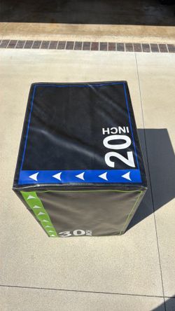 BalanceFrom 3 in 1 20x24x30 Inch Foam Plyometric Box Jumping