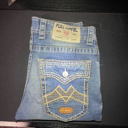 Full metal jeans western style size 30