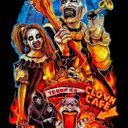 Universal Halloween Horror Nights 2025 HHN Terrifier Clown Cafe Poster 17" X 11"