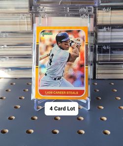 ⚾️ (4) 2021 Donruss Rickey Henderson Cards 