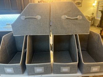 Fabric Storage Bins for Organizing  Trapezoid Collapsible