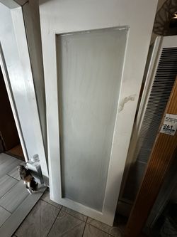 Primed Solid Glass Door