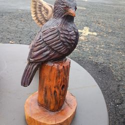 Raven Carving 