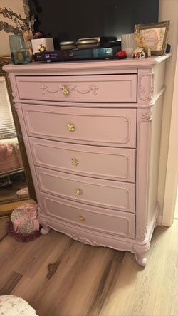 Pottery Barn Purple Dresser Set