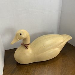 Vintage Wood Hand Carved Duck Decoy Numbered “4021”