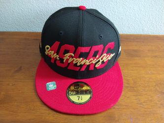 San Francisco 49ers New Era 59FIFTY Hat 7 3/8 Black 2022 Draft Fitted On-Stage