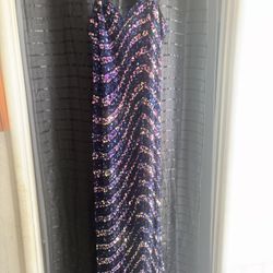 Sparkling Navy  Sequin Dress 