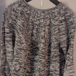 Chaps Women's Stitched-Yoke Crewneck Pull Over Long Sleeve Sweater size XL