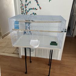 New Large Bird Cage With Accessories 30 Inch Long 18 Inch Wide