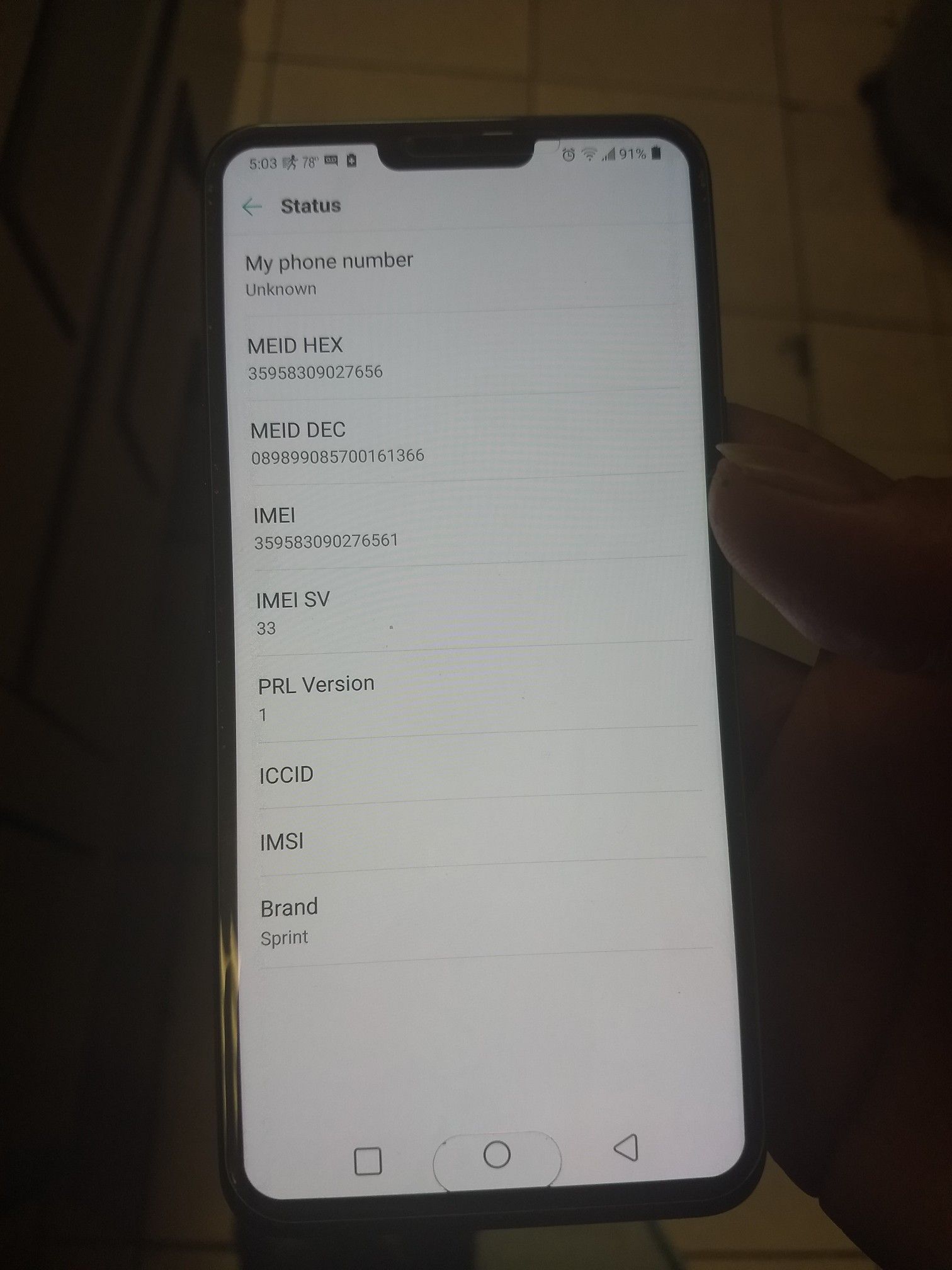 Lg V40 mint