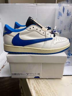 Nike Jordan 1 Low Travis Scott Fragment x Sail Military Blue 2025 Size 8.5
