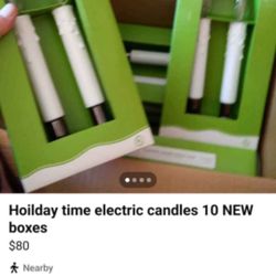 Holiday Time Electric Candles New 