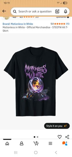 Motionless In White Shirt Women's Small New Scoring The End Of The World