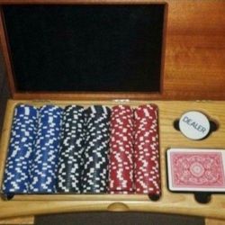 Poker Set-Custom Made Wooden Box