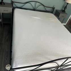 Quine Size Bad With Mattress 12 Inches.
