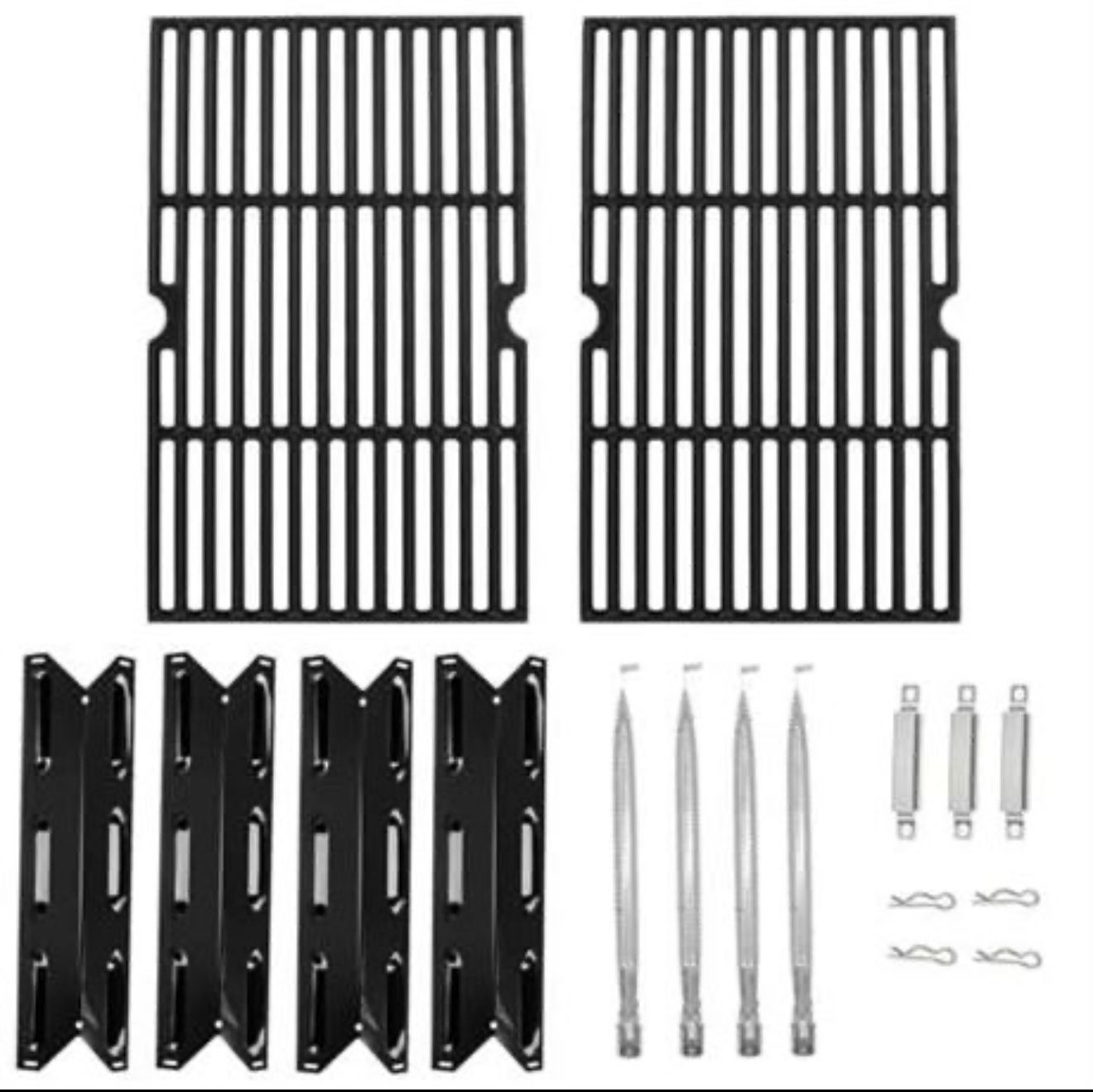 Kenmore 4-Burner Grill Parts Kit – Cooking Grates, Burners, Plates (NEW)