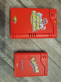 Vintage Pokemon Pokedex Lot - 1998 Tiger Electronics (Works) + 2000 Hasbro Talking Pokedex (Parts)