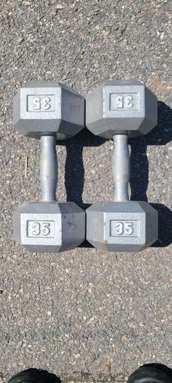 Hexagon Dumbbells-35lbs  Cash or Zelle