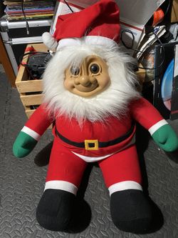 VINTAGE RUSS TROLL HUGE 25” CHRISTMAS SANTA SOFT BODY 