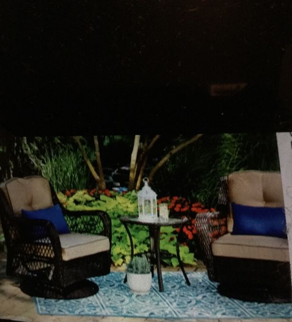 Wilson Fisher Pinehurst Resin Wicker 3 Pcs Glide Set New For In 250sold