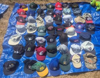 Large Lot of Mixed Baseball Caps