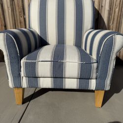 Sofa Chair - Blue And White