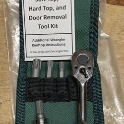 Jeep, soft, top hardtop, and door removal tool kit new with instructions New 