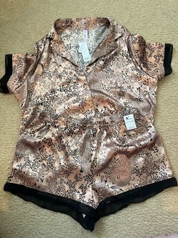 Pink Cheetah Lilac + London 2-piece Pajama Set