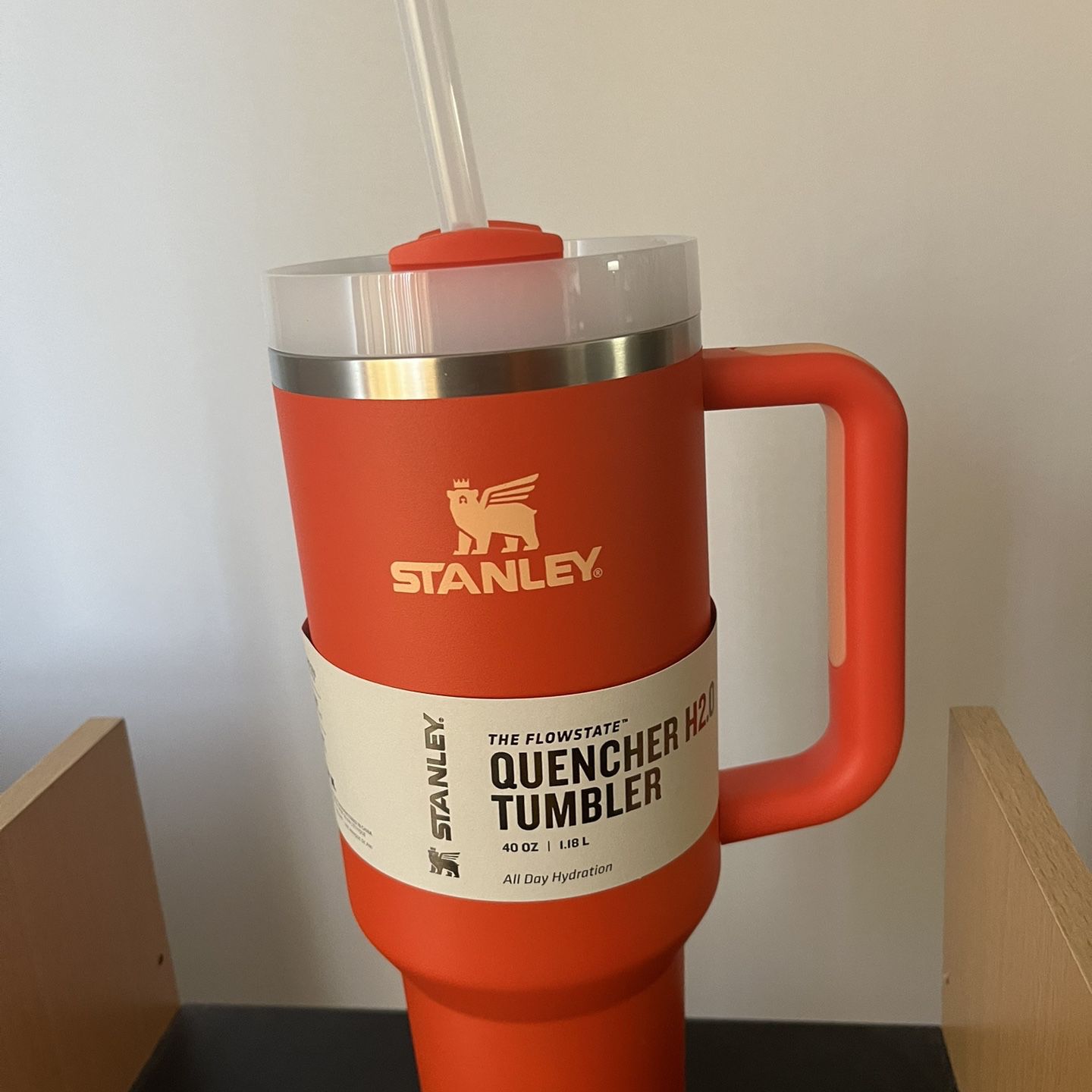 Stanley The Quencher H2.0 The Flowstate Tumbler 40 Oz-Tigerlily Orange for  Sale in Charlotte, NC - OfferUp