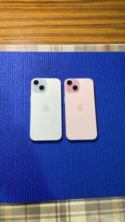 Iphone 15 unlocked 256gb pink/blue