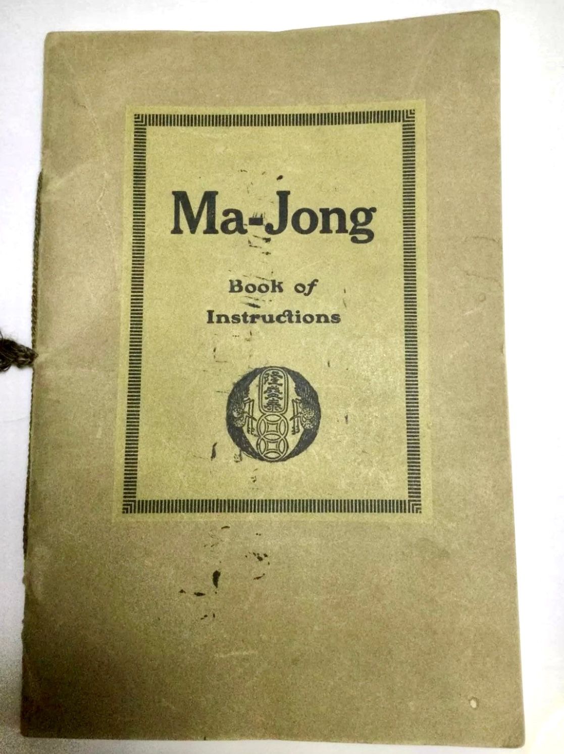 Vintage Ma-Jong Book of Instructions 1923