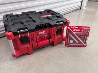 🦃 Milwaukee Thanksgiving deal: PACKOUT Large Tool Box + 2-PC Rafter Square Set 🧰 $100 FIRM (NO EXTRA FEES)