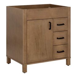 Winsome Solid Wood 30” Bath Vanity Cabinet - Brand New - Must Be Picked Up By 8pm!!