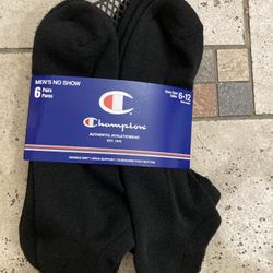 NWT Champion Men’s No Show Socks 6 Pairs 