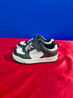 Carter's Black & White Leather Toddler Shoes (Size 11M)