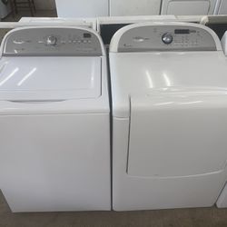 Whirlpool Set Washer And Dryer Electric Good Condition We Delivery With 90 Day Warranty 