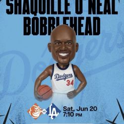 ON HOLD  070426//2026 NEW Shaquille O'Neal LA Dodgers Bobblehead SGA- SHAQ DIESEL ! !